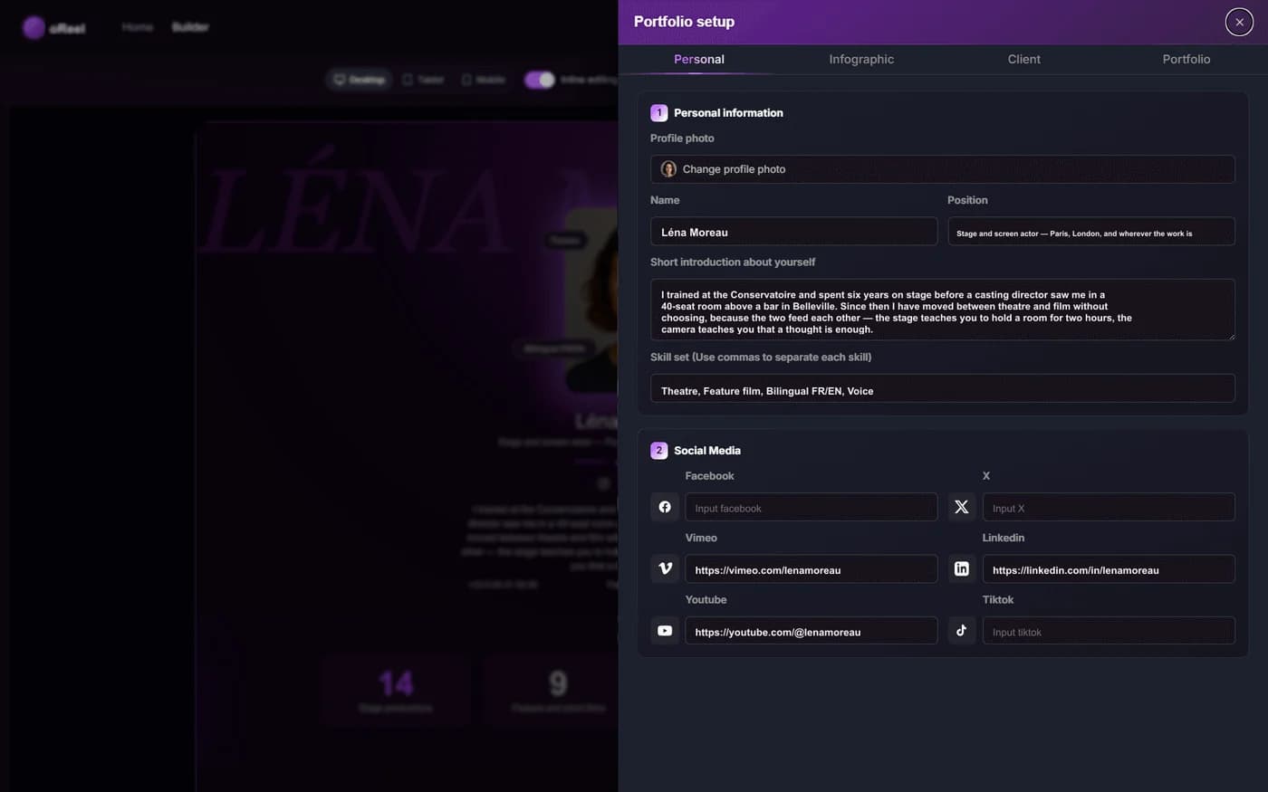 Customize live
